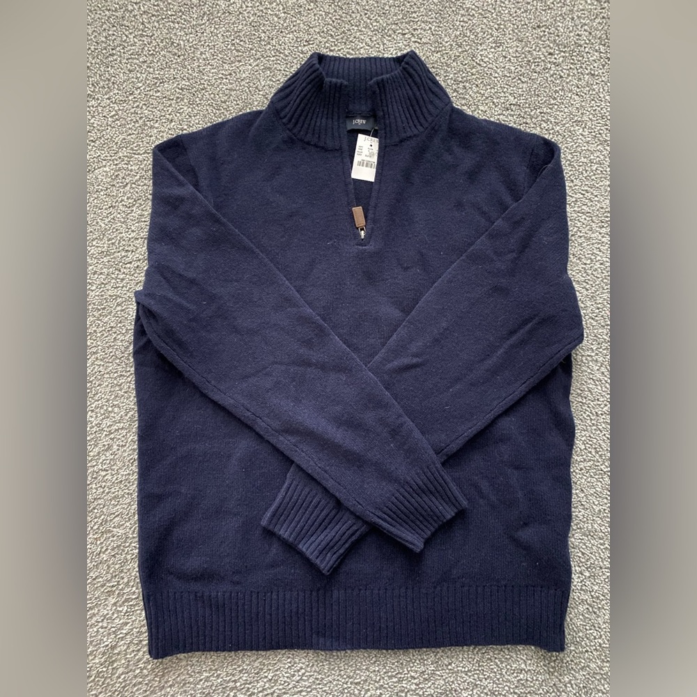 J Crew 1/4 zip sweater NWT size L